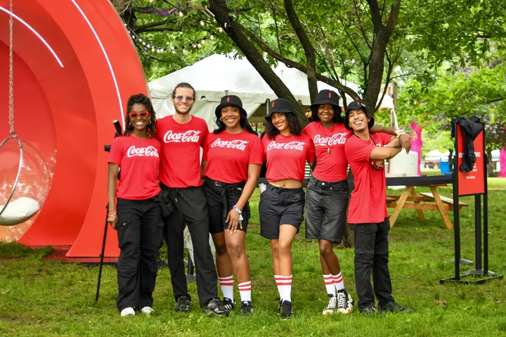 Close view of athletic clothing fabric and sports equipment